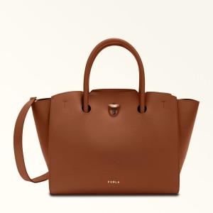 Cabas Furla GENESI Femme Marron | 6431-RDNLQ