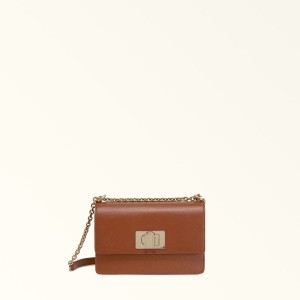 Sac Bandoulière Furla 1927 Femme Marron | 6715-RLYST