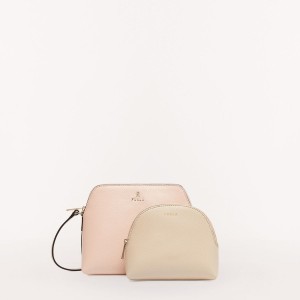 Sac Mini Furla CAMELIA Femme Beige | 5781-YCGES