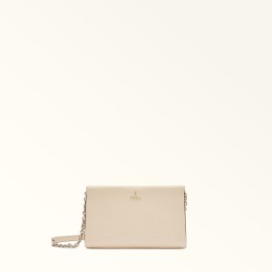 Sac Mini Furla CAMELIA Femme Blanche | 0389-KQAEB