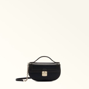 Sac Mini Furla CLUB 2 Femme Noir | 2537-MRKOL