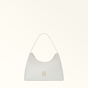 Sac Porté Épaule Furla DIAMANTE Femme Blanche | 8162-IATSL