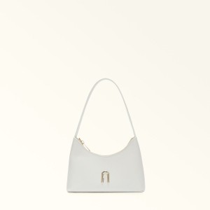 Sac Porté Épaule Furla DIAMANTE Femme Blanche | 2538-MNVFY