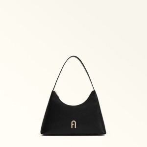 Sac Porté Épaule Furla DIAMANTE Femme Noir | 9407-AILNS