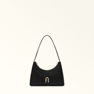 Sac Porté Épaule Furla DIAMANTE Femme Noir | 4253-NQMJG