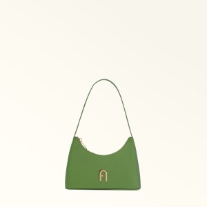 Sac Porté Épaule Furla DIAMANTE Femme Vert Foncé | 7341-EQUYZ