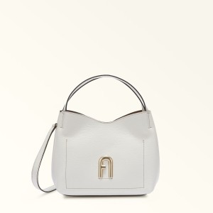 Sac Porté Épaule Furla PRIMULA Femme Blanche | 5614-NZJGS