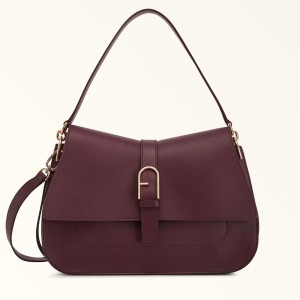 Sac a Main Furla FLOW Femme Bordeaux | 3964-OPXYN