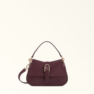 Sac a Main Furla FLOW Femme Bordeaux | 4651-OHRVB