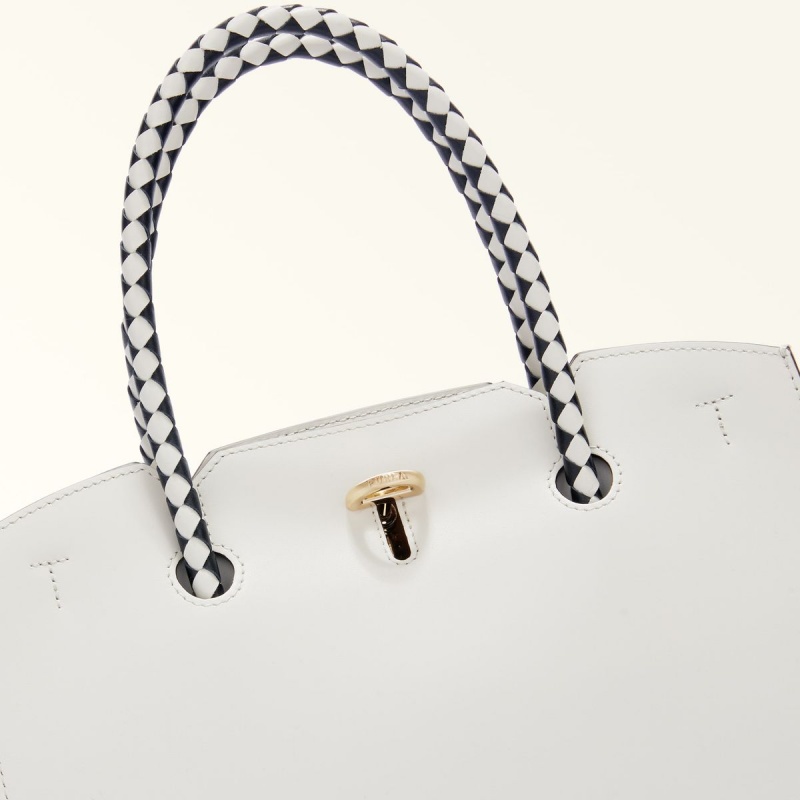 Cabas Furla GENESI Femme Blanche | 4519-XAIHJ