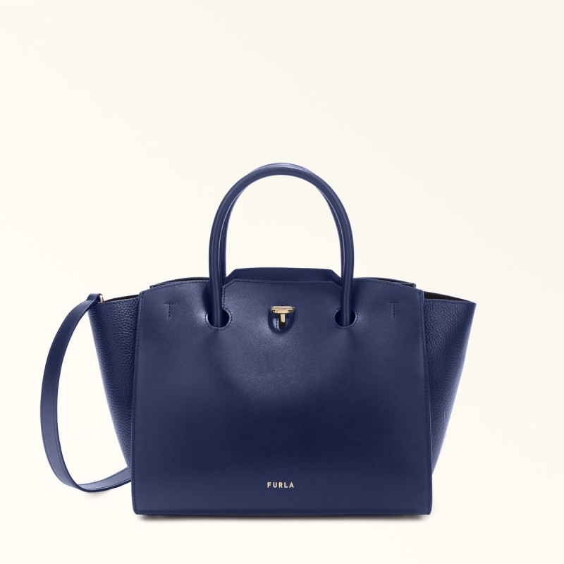 Cabas Furla GENESI Femme Bleu Marine | 9835-SNCPL