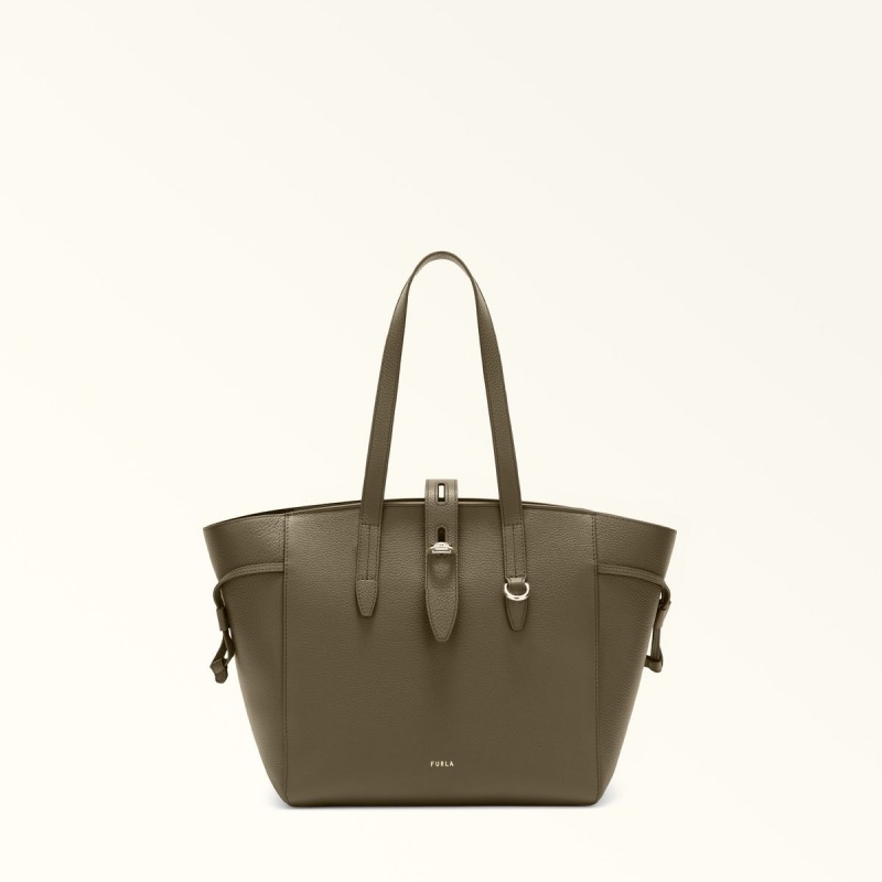 Cabas Furla NET Femme Vert Olive | 9017-NJKVS