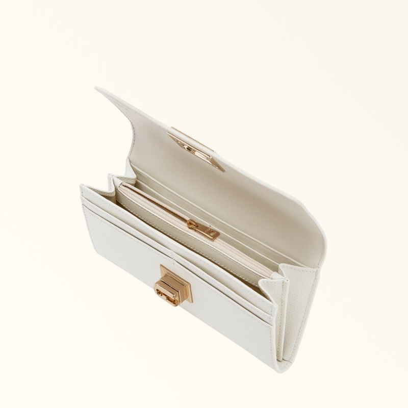 Grands Portefeuilles Furla 1927 Femme Blanche | 9081-FUSVX