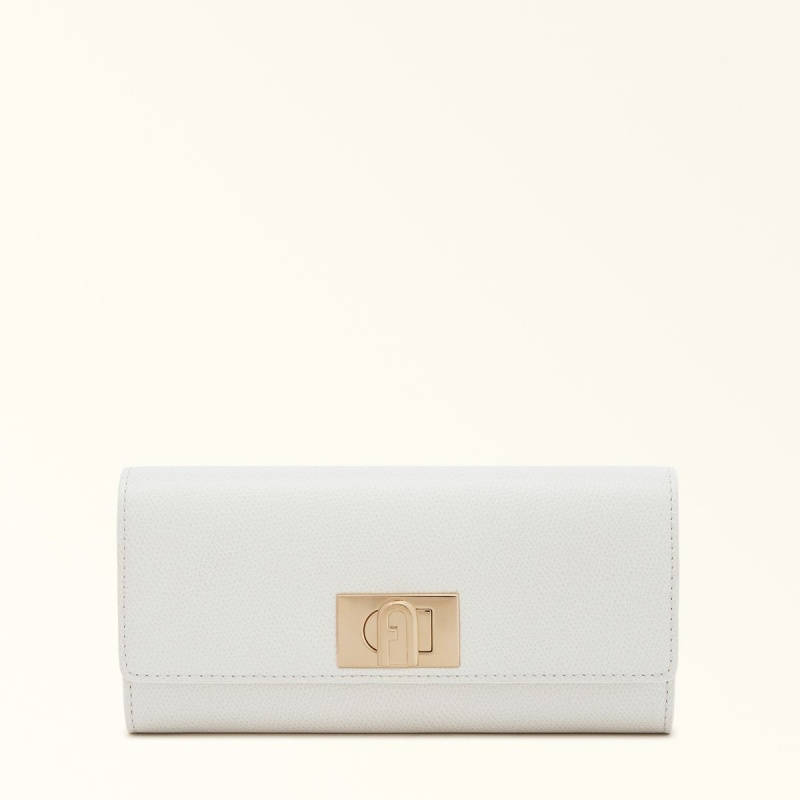 Grands Portefeuilles Furla 1927 Femme Blanche | 9081-FUSVX