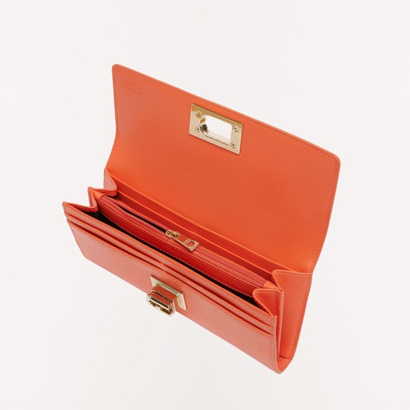 Grands Portefeuilles Furla 1927 Femme Orange | 6917-ASFTX