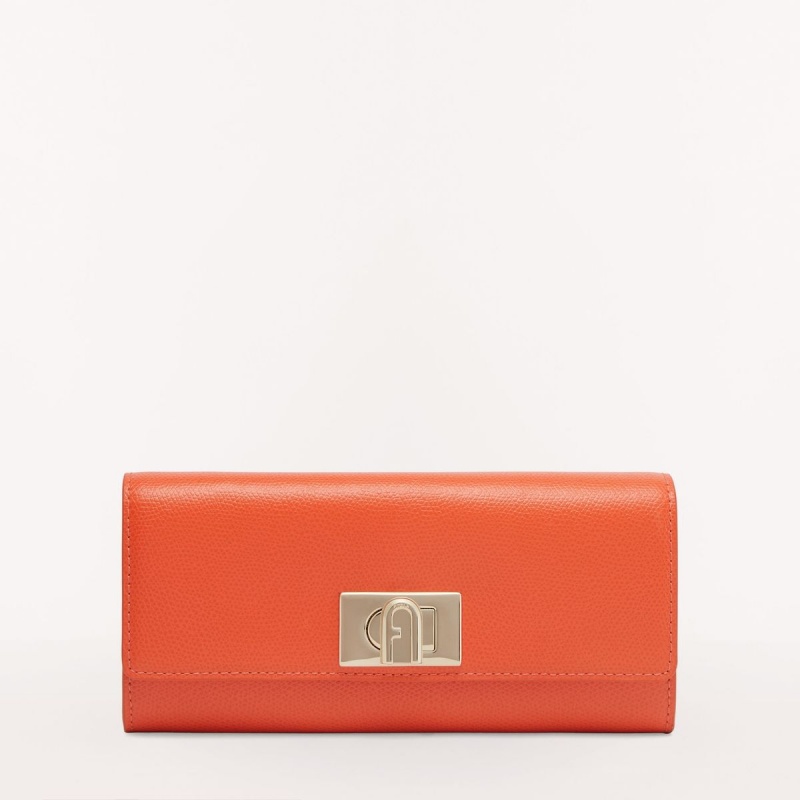 Grands Portefeuilles Furla 1927 Femme Orange | 6917-ASFTX