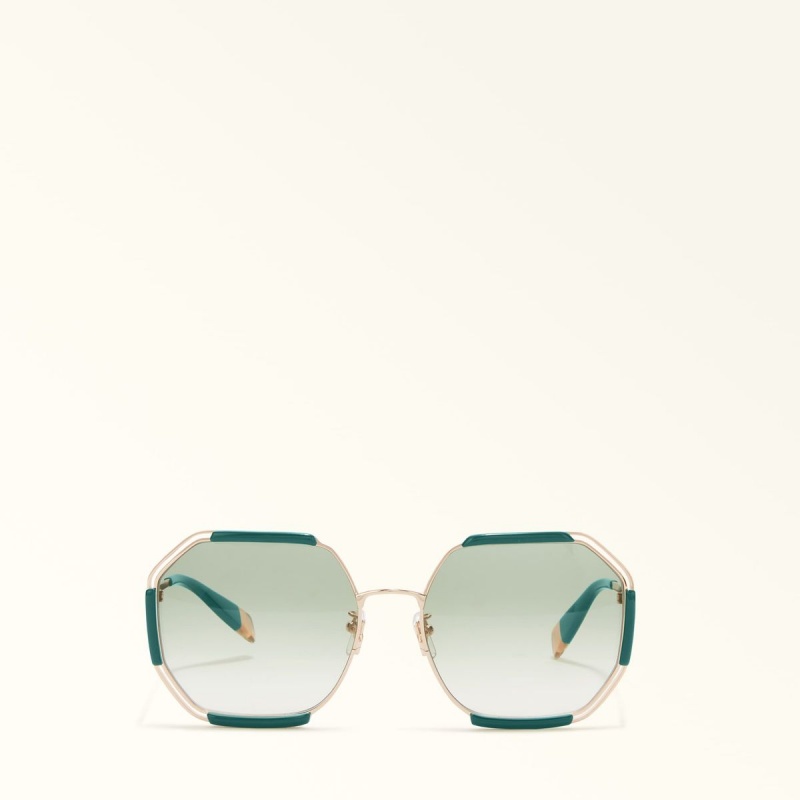 Lunette de Soleil Furla SUNGLASSES Femme Vert | 3548-LXTAW