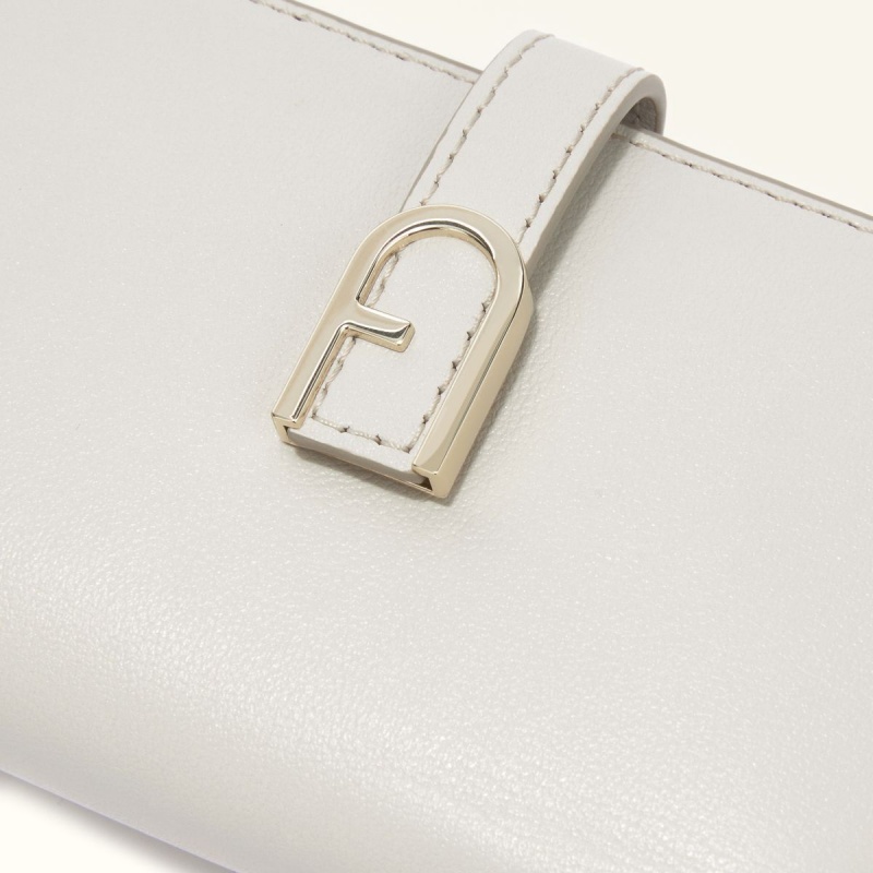 Petits Portefeuilles Furla FLOW Femme Blanche | 5968-DYZCF