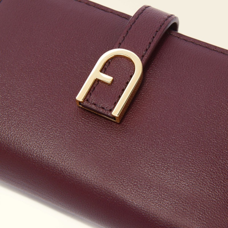 Petits Portefeuilles Furla FLOW Femme Bordeaux | 3097-RLOCV