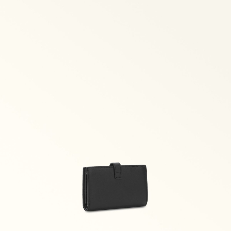 Petits Portefeuilles Furla FLOW Femme Noir | 2187-QOGKW