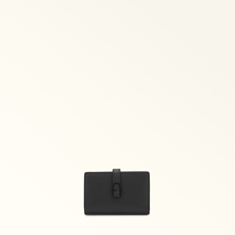 Petits Portefeuilles Furla FLOW Femme Noir | 2187-QOGKW