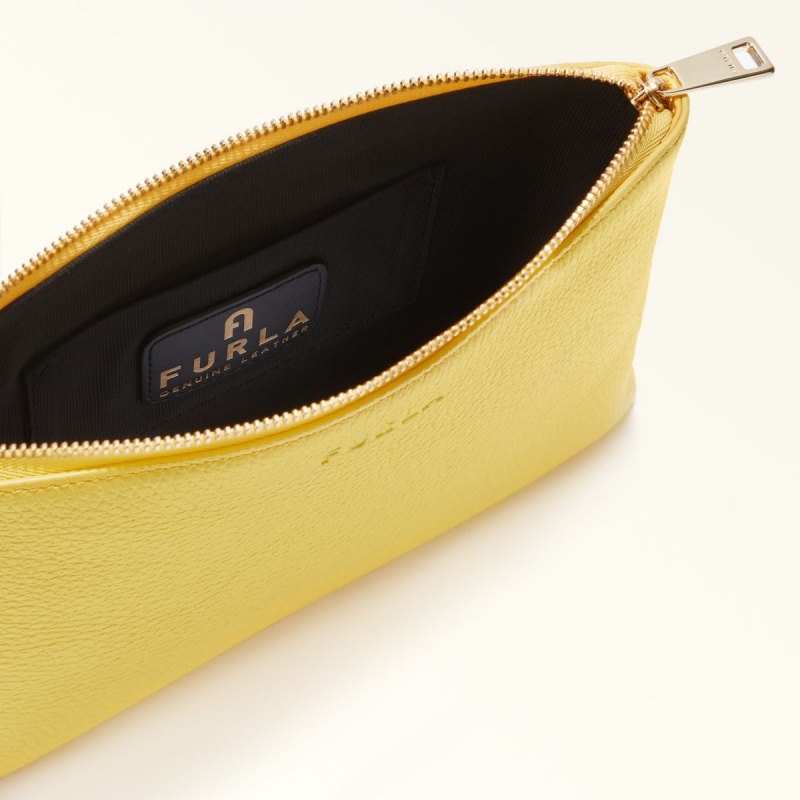 Pochettes Furla OPPORTUNITY Femme Jaune | 5689-NOMPG