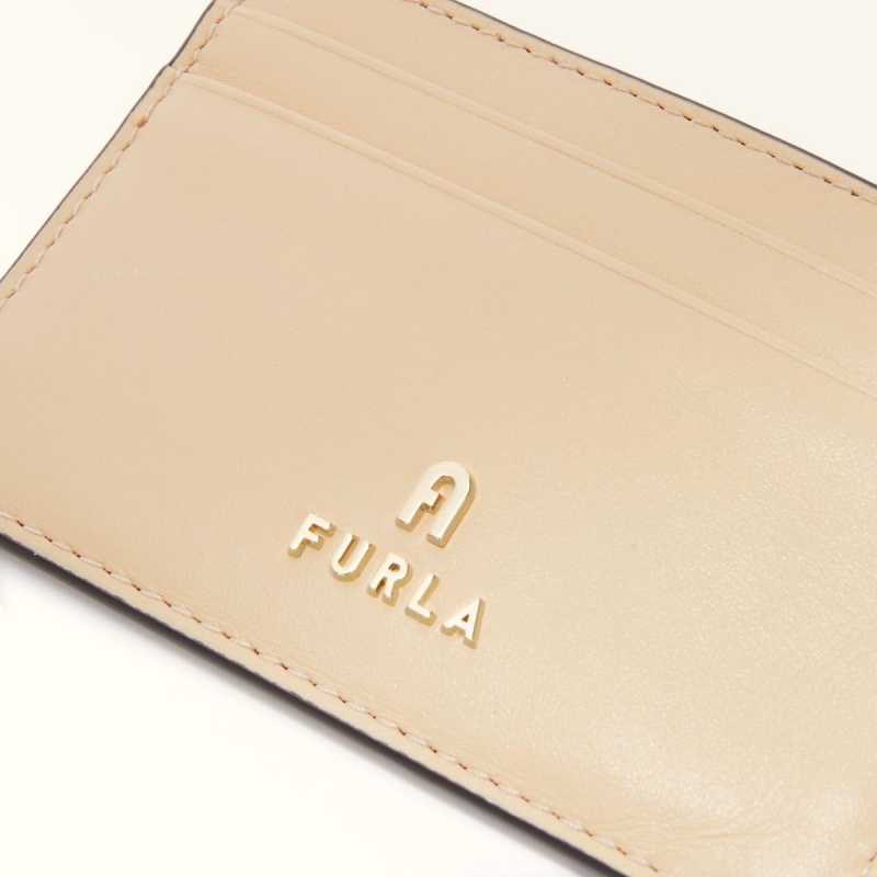 Porte-Carte Furla CAMELIA Femme Beige | 0435-LCFKX