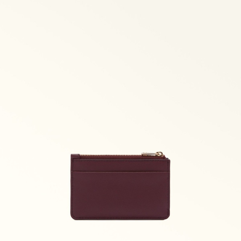 Porte-Carte Furla FLOW Femme Bordeaux | 8025-BZFYT