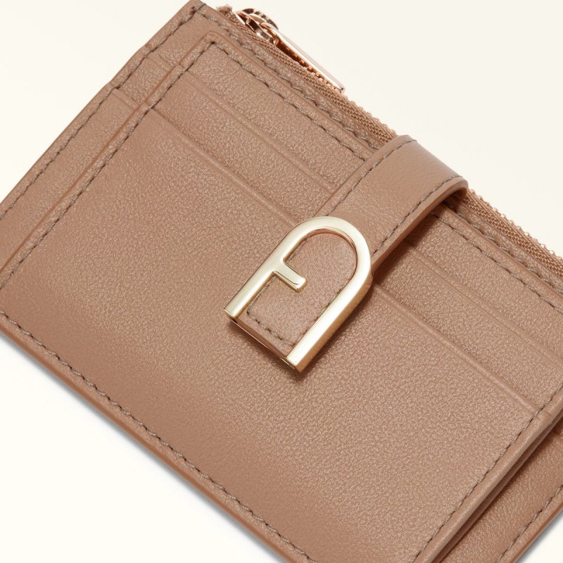 Porte-Carte Furla FLOW Femme Cafe | 2089-SJKAV