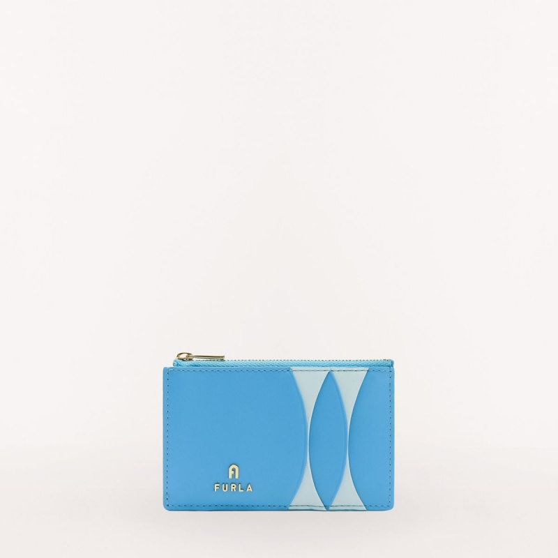 Porte-Carte Furla SFERA Femme Bleu | 7023-SDZRW