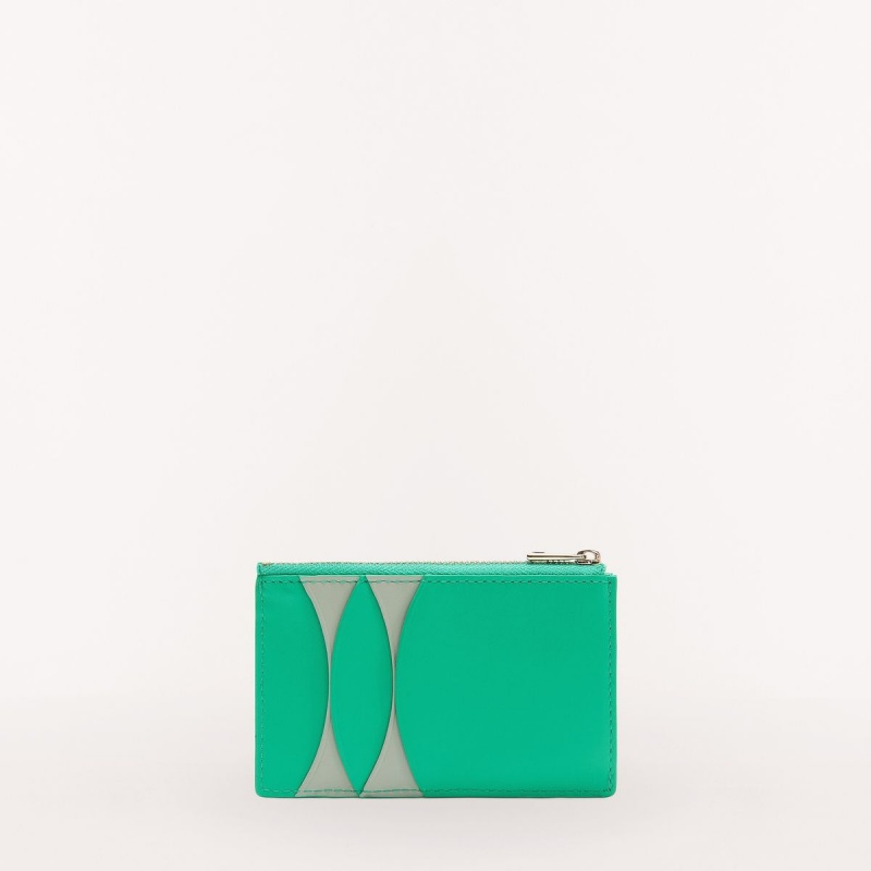 Porte-Carte Furla SFERA Femme Vert | 8342-ECSMF