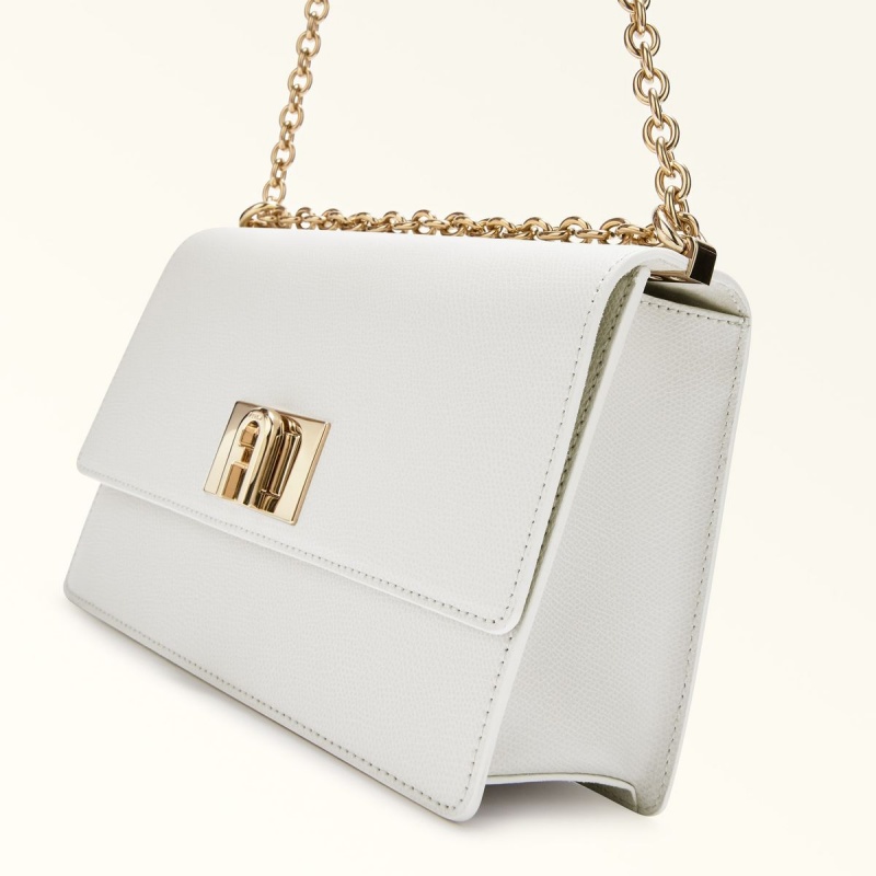 Sac Bandoulière Furla 1927 Femme Blanche | 6174-VSUOC