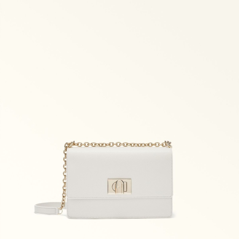 Sac Bandoulière Furla 1927 Femme Blanche | 6174-VSUOC