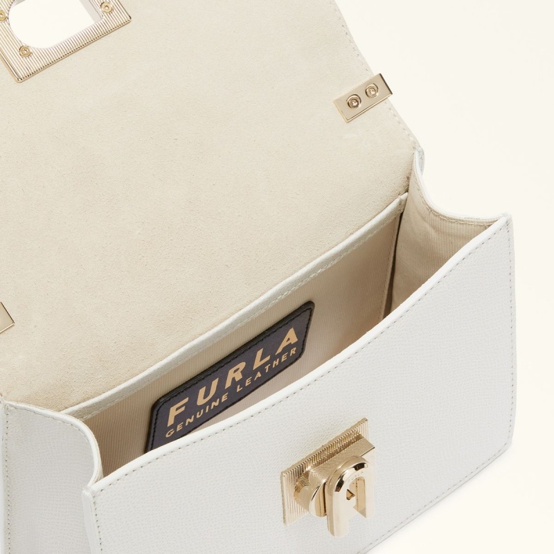 Sac Bandoulière Furla 1927 Femme Blanche | 3504-EYMNV