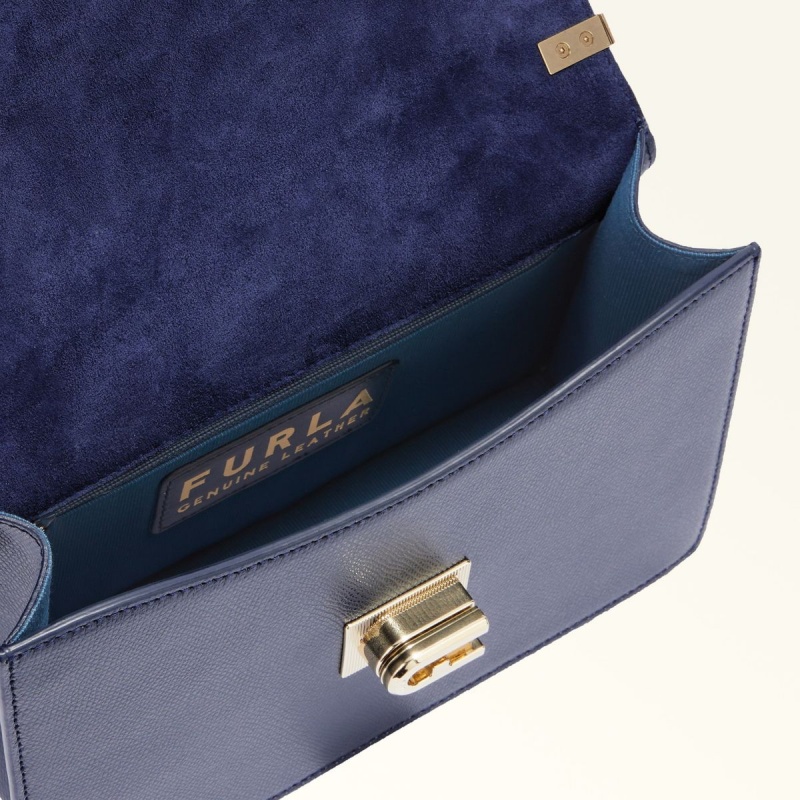 Sac Bandoulière Furla 1927 Femme Bleu Marine | 1672-TENJW