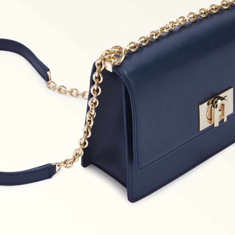 Sac Bandoulière Furla 1927 Femme Bleu Marine | 1672-TENJW