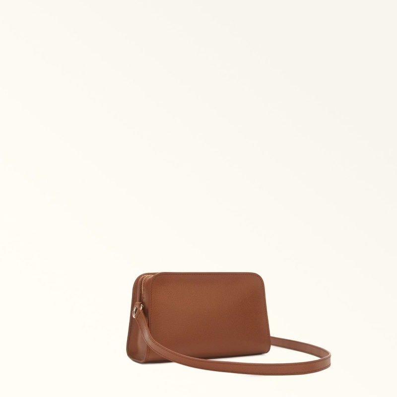 Sac Bandoulière Furla 1927 Femme Marron | 9612-BYNJW