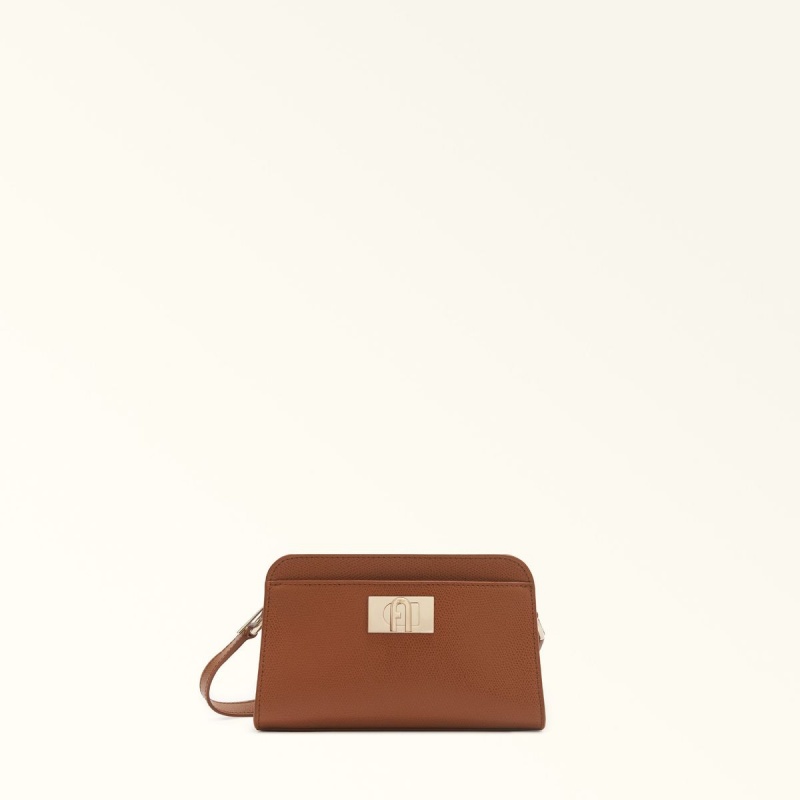 Sac Bandoulière Furla 1927 Femme Marron | 9612-BYNJW