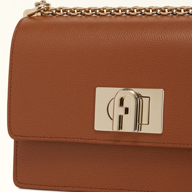 Sac Bandoulière Furla 1927 Femme Marron | 6715-RLYST