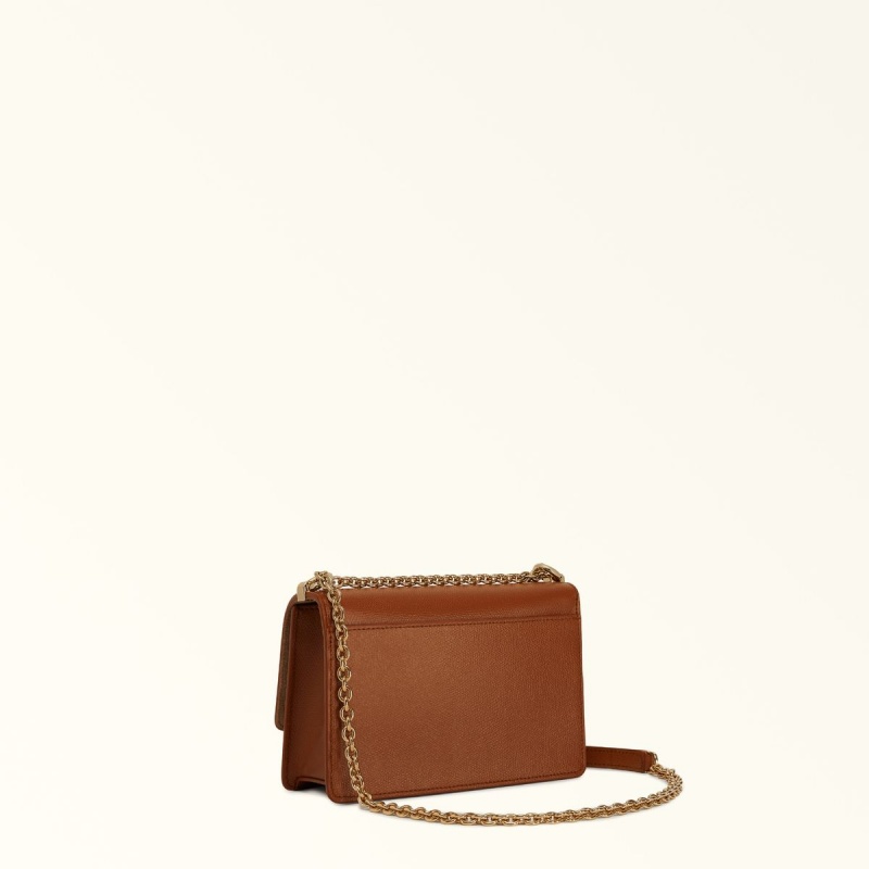 Sac Bandoulière Furla 1927 Femme Marron | 6715-RLYST