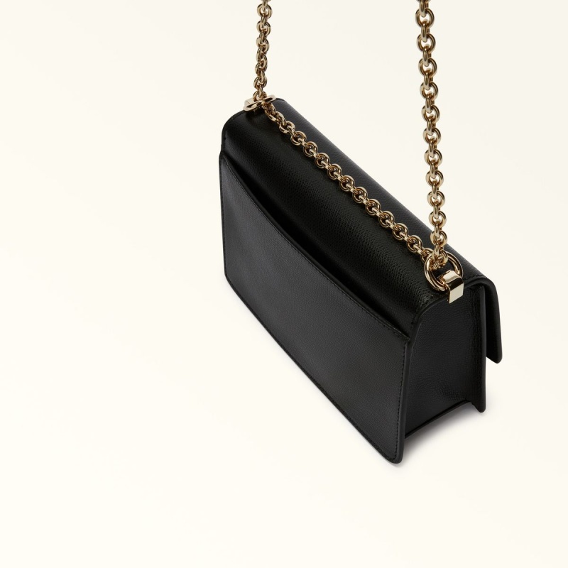 Sac Bandoulière Furla 1927 Femme Noir | 7401-MNCPW