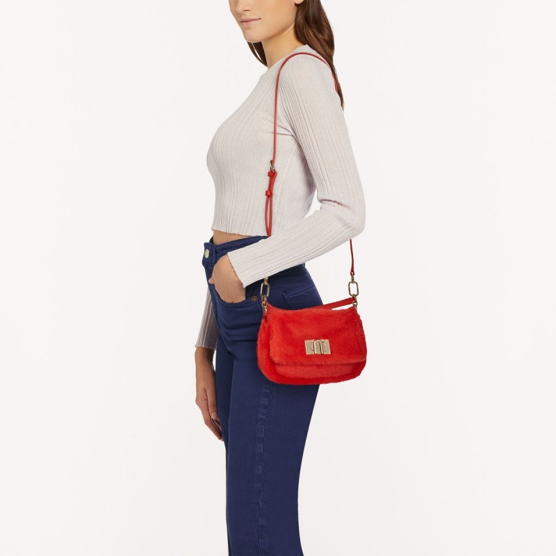 Sac Bandoulière Furla 1927 SOFT Femme Rouge | 8159-OHMTN