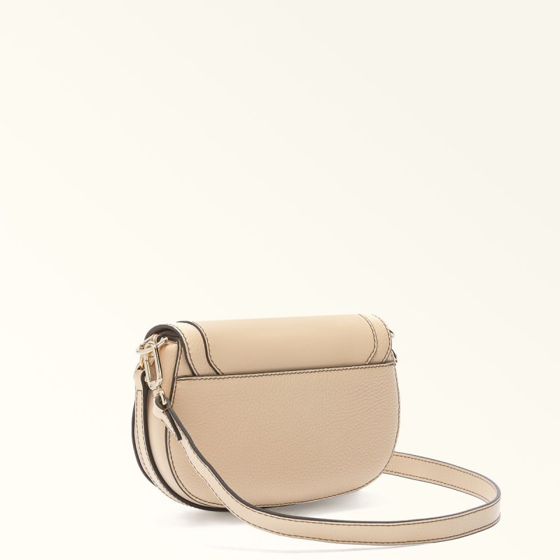 Sac Bandoulière Furla CLUB 2 Femme Beige | 9653-HDORS