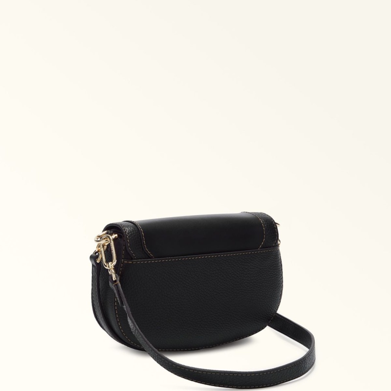 Sac Bandoulière Furla CLUB 2 Femme Noir | 7612-QHIYV