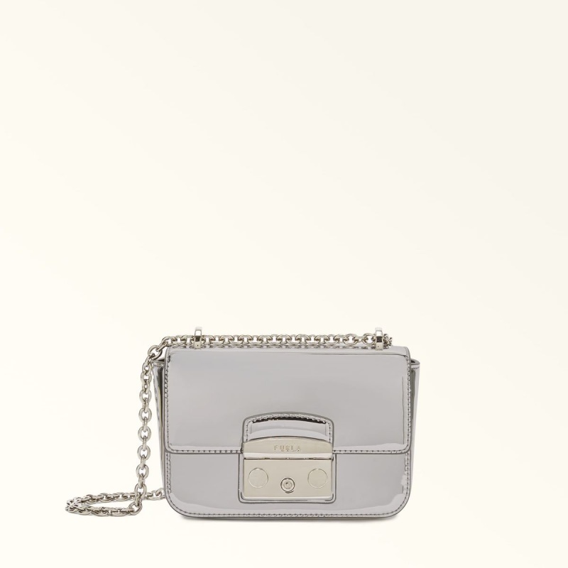 Sac Bandoulière Furla METROPOLIS Femme Argent | 3751-FGRZE