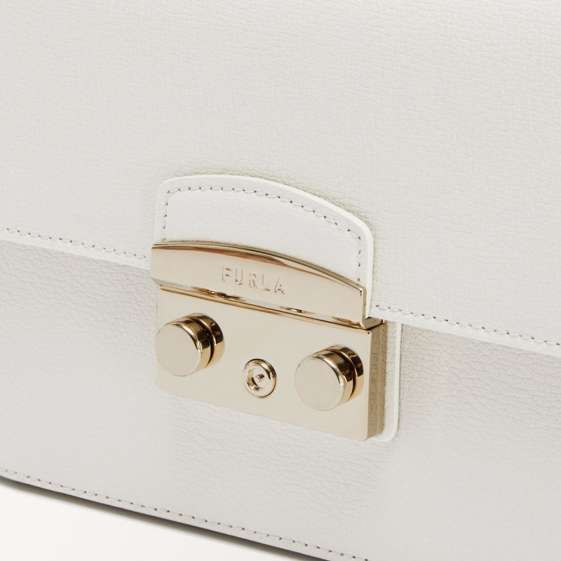 Sac Bandoulière Furla METROPOLIS Femme Blanche | 4863-YFWKP