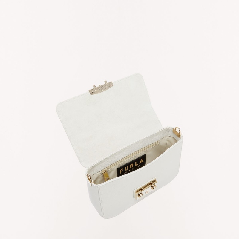 Sac Bandoulière Furla METROPOLIS Femme Blanche | 4863-YFWKP