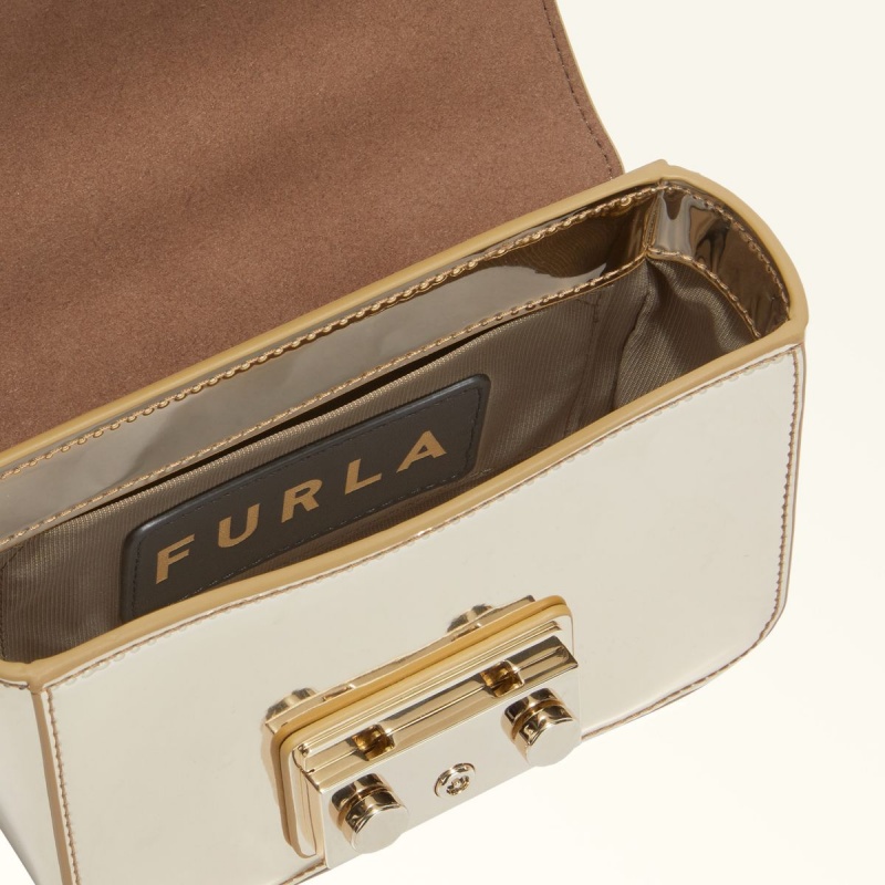 Sac Bandoulière Furla METROPOLIS Femme Doré | 2068-QVWEY