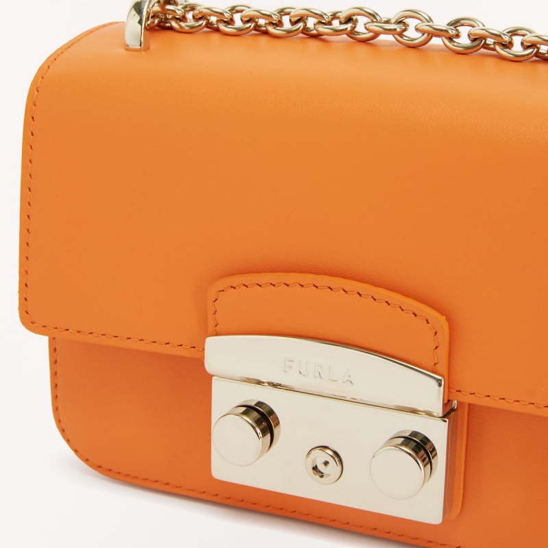 Sac Bandoulière Furla METROPOLIS Femme Orange | 6093-BTZAH