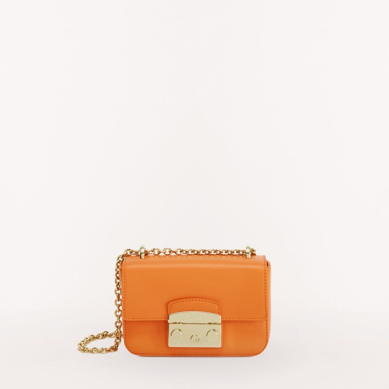 Sac Bandoulière Furla METROPOLIS Femme Orange | 6093-BTZAH